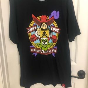 Captain hook Johnny cupcakes mens t shirt worn once